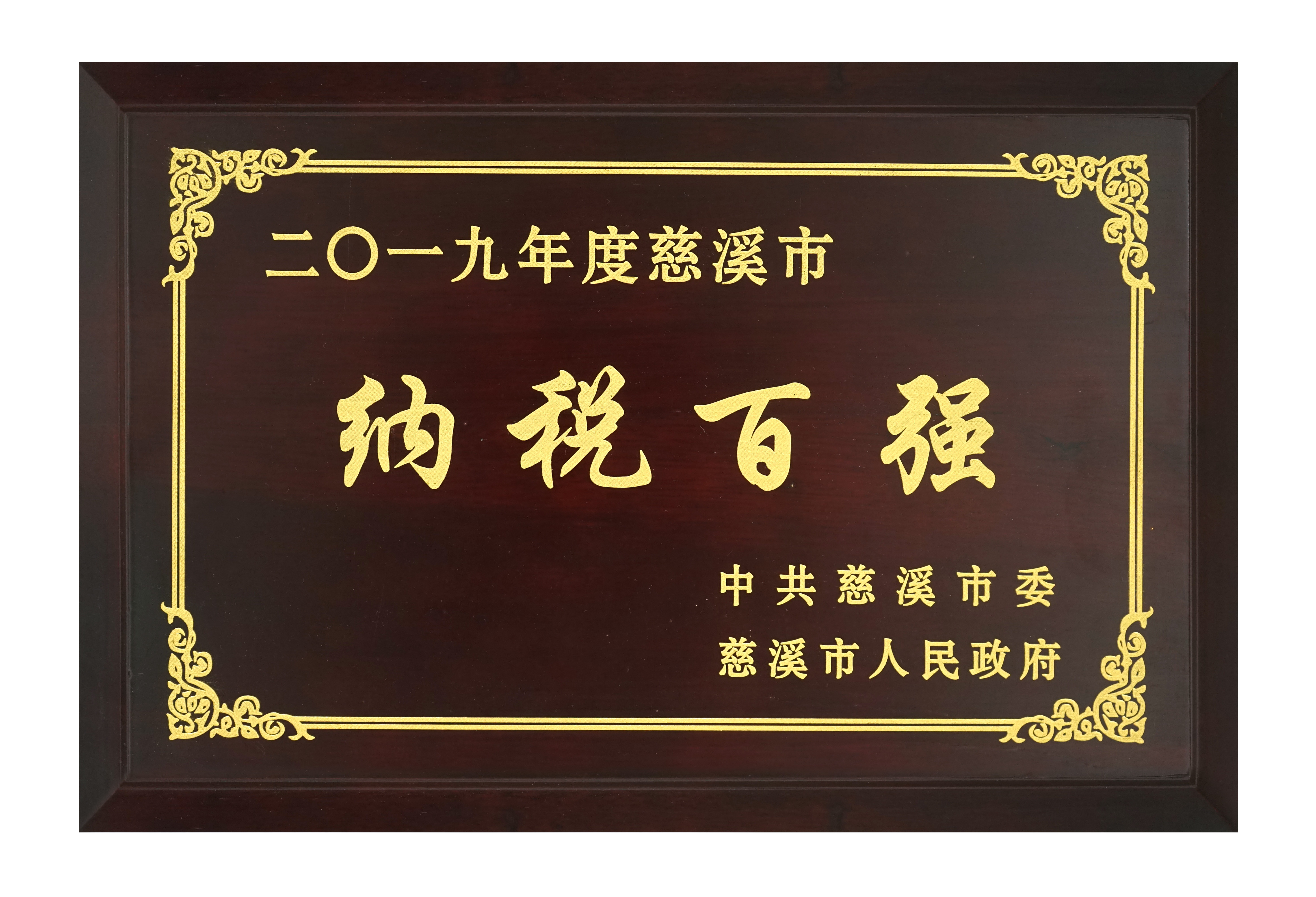 納稅百強2019
